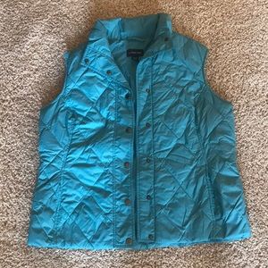 Lands End Turquoise Down Vest